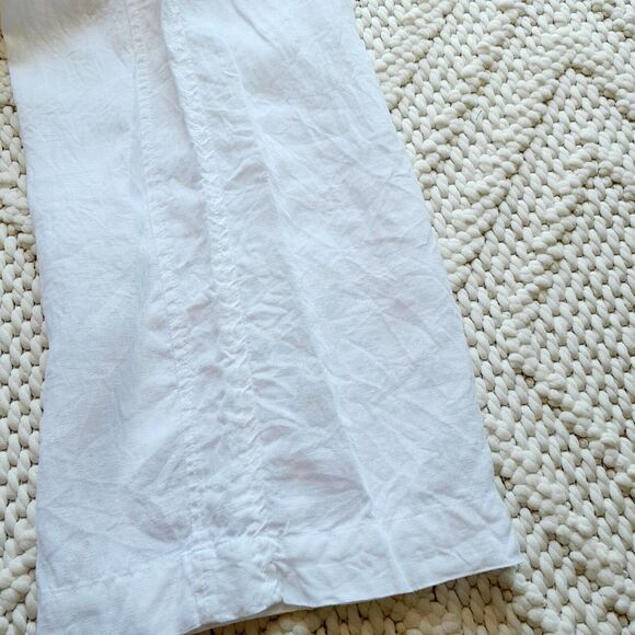Elan Linen Ramie Wide Leg Pants Boho Resort Coastal Summer Contemporary sz:S - Picture 7 of 8